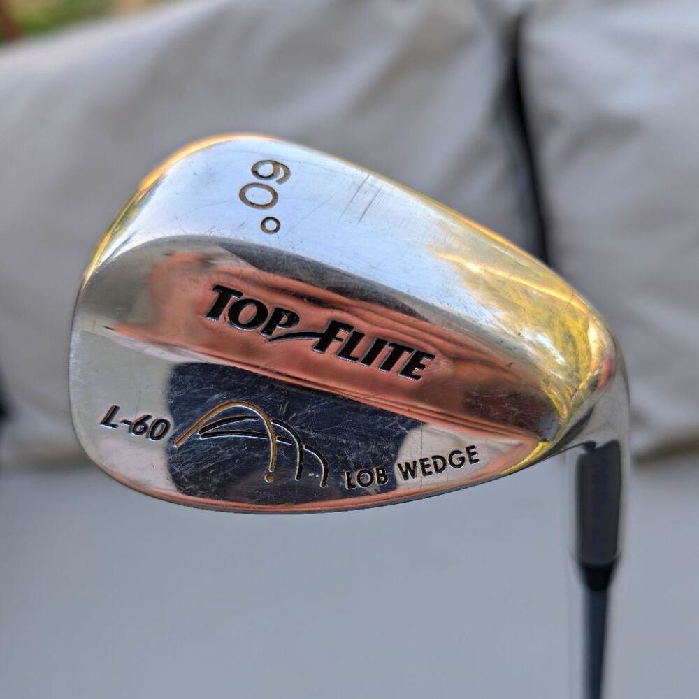 Top Flite L-60 Lob Wedge 60° Medium Flex Steel Shaft Stainless Steel RH